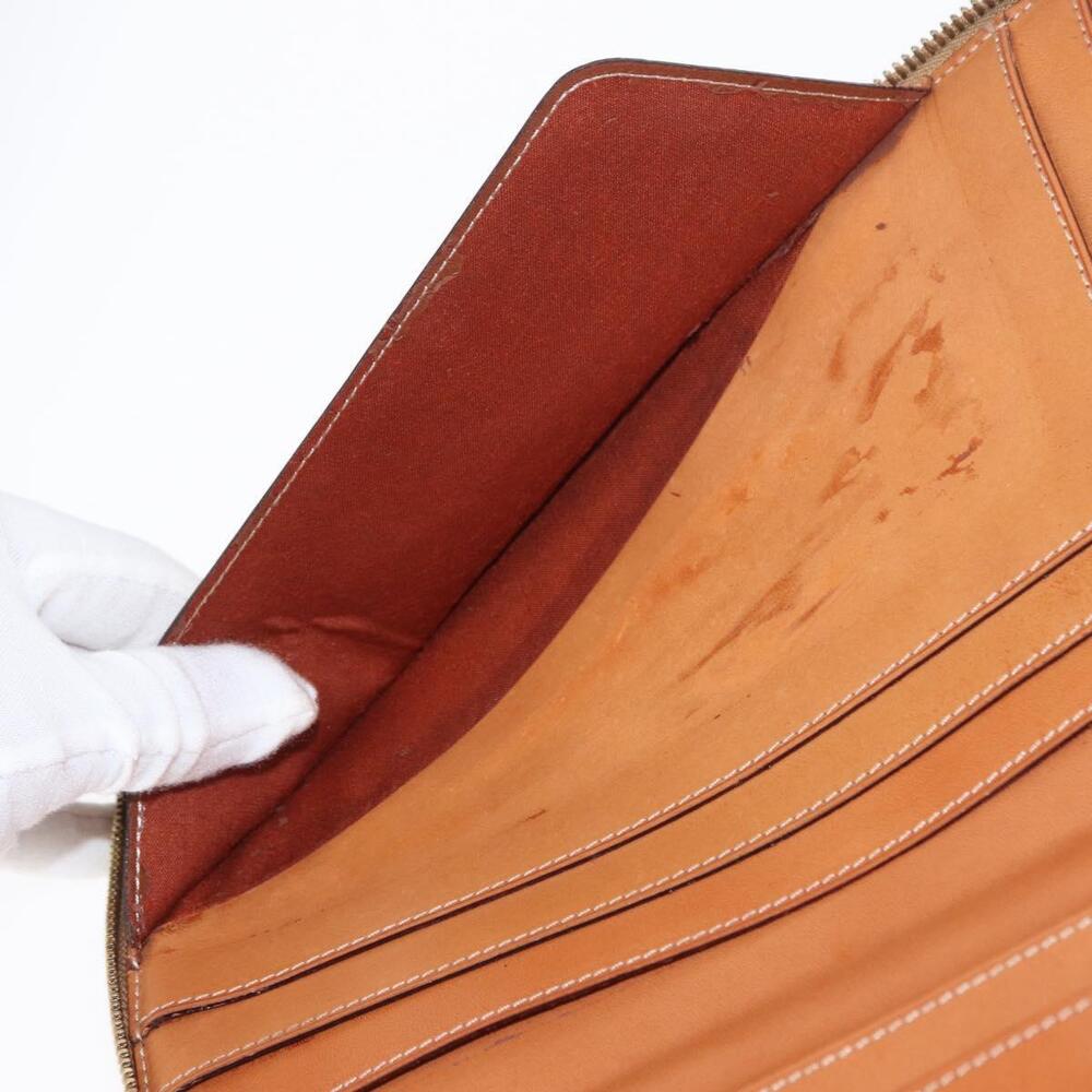 CELINE Macadam Canvas Travel Case PVC Leather Brown Gold Auth ki6242 - Picture 11 of 16